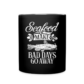 Seafood Lover Gift - Full Colour Mug - black - Front