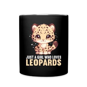 Leoparden Leopard - Full Colour Mug - black - Front