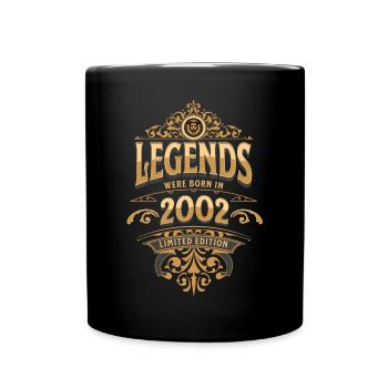 2002 Légende Anniversaire 2002 Année de naissance - Mug uni - noir - Devant