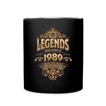 1989 Légende Anniversaire 1989 Année de naissance - Mug uni - noir - Devant