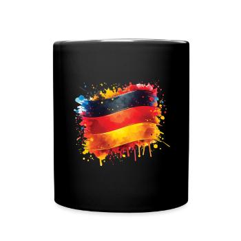 Flag Germany Flag for Sport Fan - Full Colour Mug - black - Front
