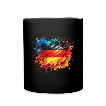 Flag Germany Flag for Sport Fan - Full Colour Mug - black - Front
