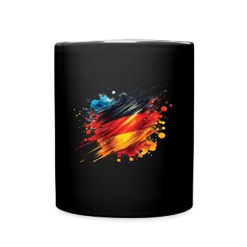 Flag Germany Flag for Sport Fan - Full Colour Mug - black - Front