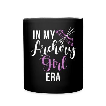 Tir à l’arc Chasse à l’arc Filles Chasse à la flèche - Mug uni - noir - Devant