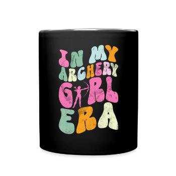 Tir à l’arc Chasse à l’arc Filles Chasse à la flèche - Mug uni - noir - Devant