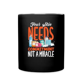 Hautpflege Kosmetikerin Kosmetik - Tasse einfarbig - Schwarz - Vorne