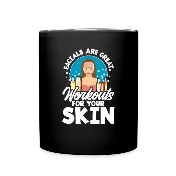 Hautpflege Kosmetikerin Kosmetik - Tasse einfarbig - Schwarz - Vorne