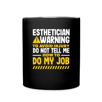 Hautpflege Kosmetikerin Kosmetik - Tasse einfarbig - Schwarz - Vorne