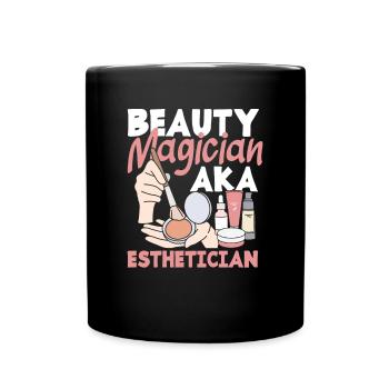 Hautpflege Kosmetikerin Kosmetik - Tasse einfarbig - Schwarz - Vorne