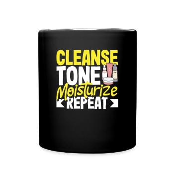 Hautpflege Kosmetikerin Kosmetik - Tasse einfarbig - Schwarz - Vorne