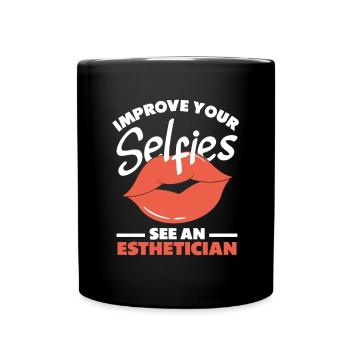 Hautpflege Kosmetikerin Kosmetik - Tasse einfarbig - Schwarz - Vorne