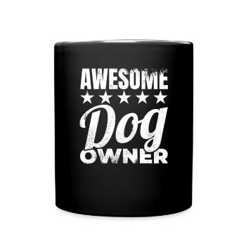 Propriétaire de chien - Mug uni - noir - Devant