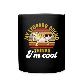 Gecko léopard Gecko reptile gecko de compagnie - Mug uni - noir - Devant
