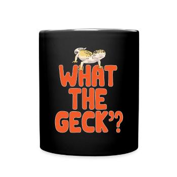 Leopard Gecko Reptile Pet Gecko - Full Colour Mug - black - Front