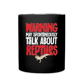 Leopard Gecko Reptile Pet Gecko - Full Colour Mug - black - Front