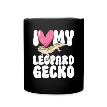 Gecko léopard Gecko reptile gecko de compagnie - Mug uni - noir - Devant