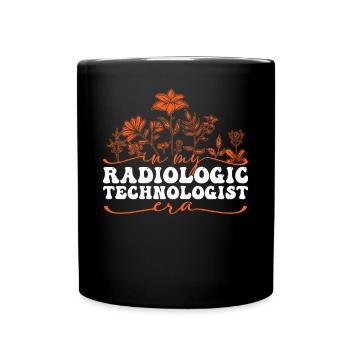 Radiologic Technologist Era Flowers - Full Colour Mug - black - Front