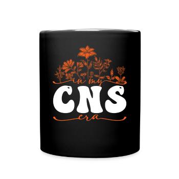 In My CNS Era Flowers and Nature Art - Full Colour Mug - black - Front