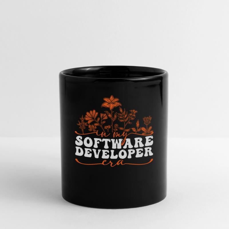 In My Software Developer Era: Flowers and Code Full Colour Mug