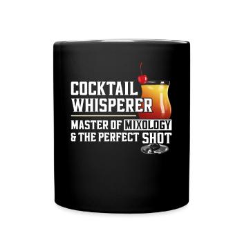 Bartender Mixologist Cocktail - Tasse einfarbig - Schwarz - Vorne