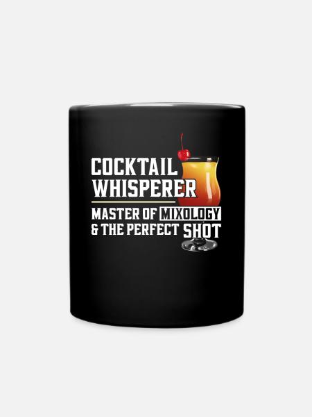 Bartender Mixologist Cocktail - Tasse einfarbig - Schwarz