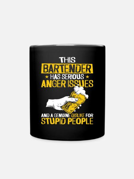 Bartender Mixologist This - Tasse einfarbig - Schwarz