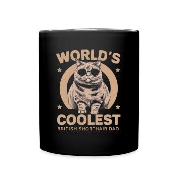 Katze Britisch Kurzhaar Geschenk - Tasse einfarbig - Schwarz - Vorne