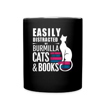Katze Burmilla Geschenk - Tasse einfarbig - Schwarz - Vorne