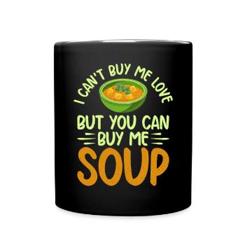 Soup Lovers Gifts - Full Colour Mug - black - Front