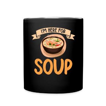 Soup Lovers Gifts - Full Colour Mug - black - Front