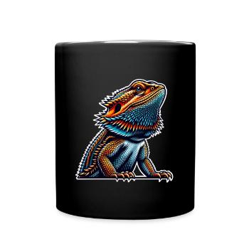 Bartagame Bartagamen Bearded Dragon - Full Colour Mug - black - Front