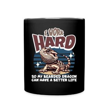 Bartagame Bartagamen Bearded Dragon - Full Colour Mug - black - Front