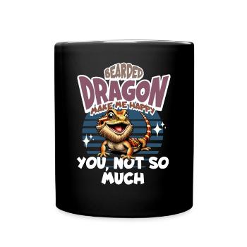 Bartagame Bartagamen Bearded Dragon - Full Colour Mug - black - Front