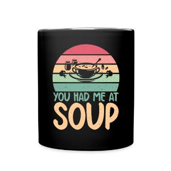 Soup Lovers Gifts - Tasse einfarbig - Schwarz - Vorne