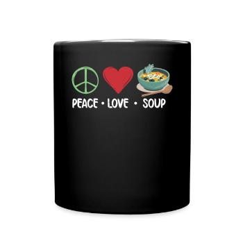 Soup Lovers Gifts - Tasse einfarbig - Schwarz - Vorne