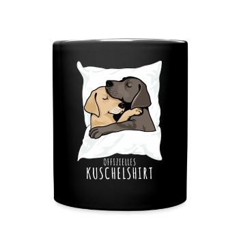 Dog Nightgown Official Cuddly Shirt Retriever - Full Colour Mug - black - Front