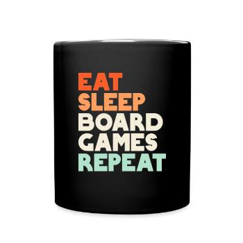 Board Game Board Games Dinner Games Gift - Full Colour Mug - black - Front
