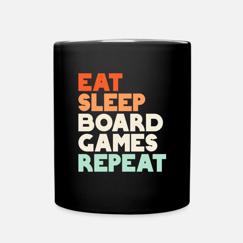 Brettspiel Brettspiele Sieleabend Spiele Geschenk - Tasse einfarbig - Schwarz