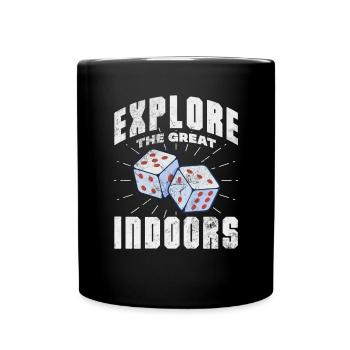Brettspiel - Tasse einfarbig - Schwarz - Vorne