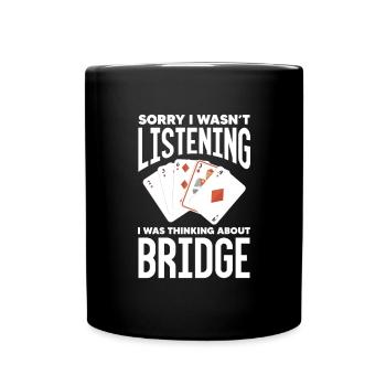 Bridge - Tasse einfarbig - Schwarz - Vorne