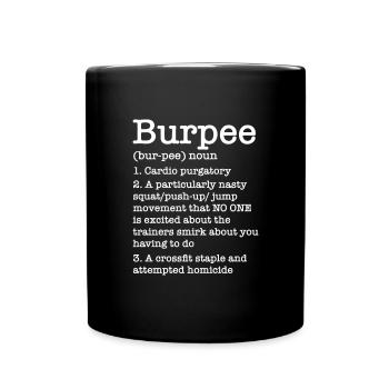 Burpees Fitness Cadeau de musculation Burpee - Mug uni - noir - Devant