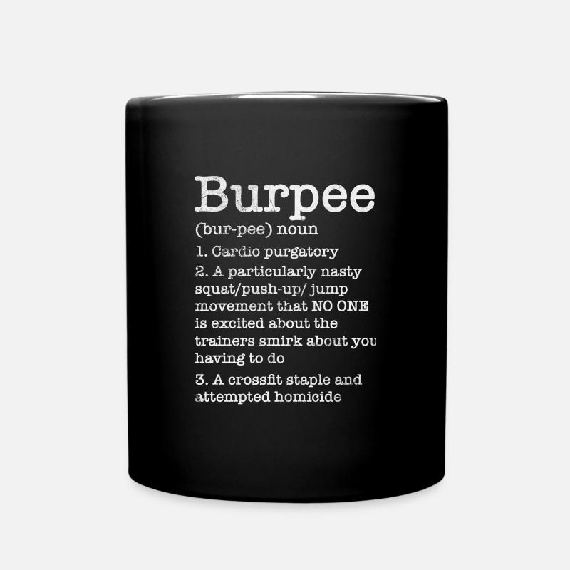 Burpees - Mug uni - noir
