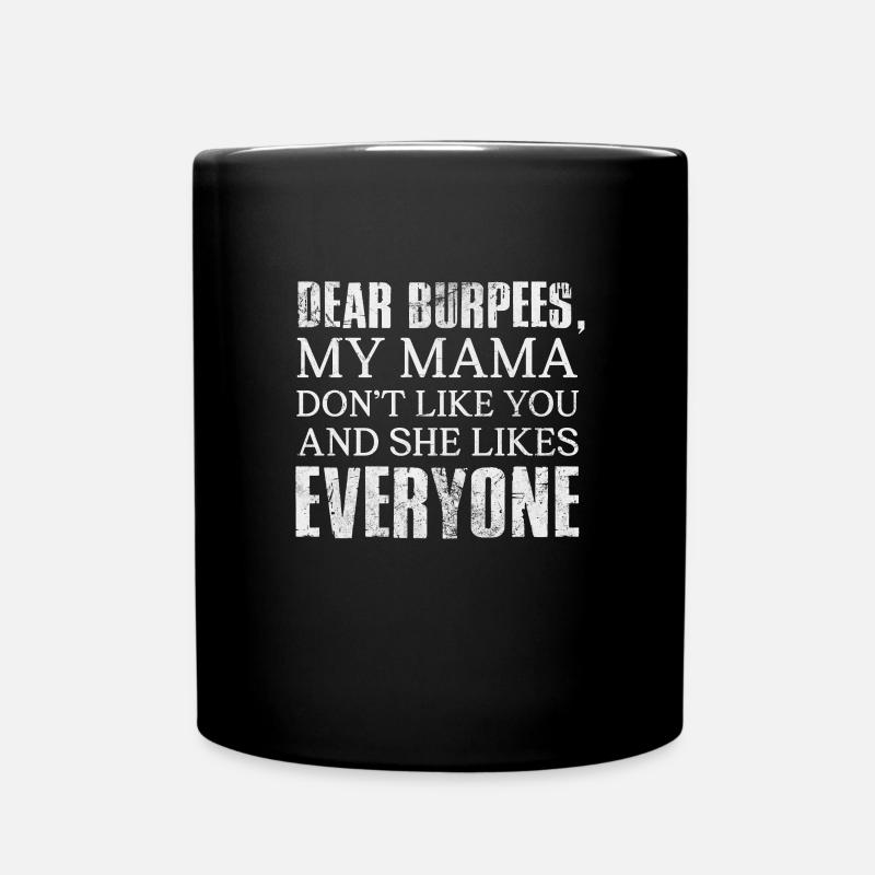 Burpees - Tasse einfarbig - Schwarz