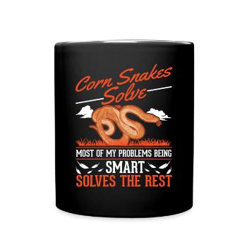 Serpent des blés cadeau Serpent des blés - Mug uni - noir - Devant