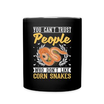 Serpent des blés cadeau Serpent des blés - Mug uni - noir - Devant