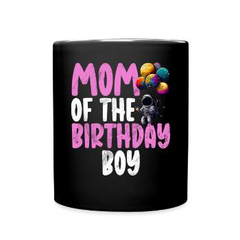 Astronautes de l’espace de la mère de la fille d’anniversaire - Mug uni - noir - Devant