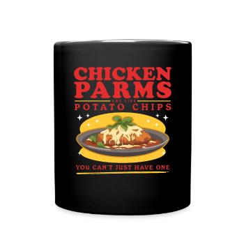 Chicken Parmesan Chicken Parm Geschenke - Tasse einfarbig - Schwarz - Vorne
