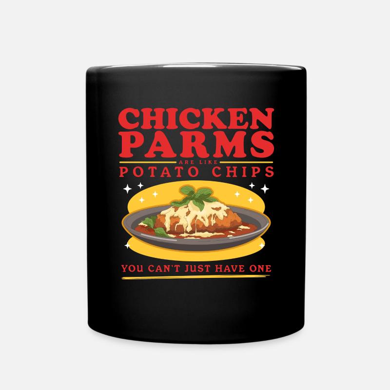 Chicken Parmesan Chicken Parm Geschenke - Tasse einfarbig - Schwarz