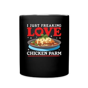 Chicken Parm Chicken Parmesan Geschenk - Tasse einfarbig - Schwarz - Vorne