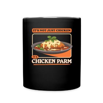 Chicken Parm | Chicken Parmesan Geschenk - Tasse einfarbig - Schwarz - Vorne